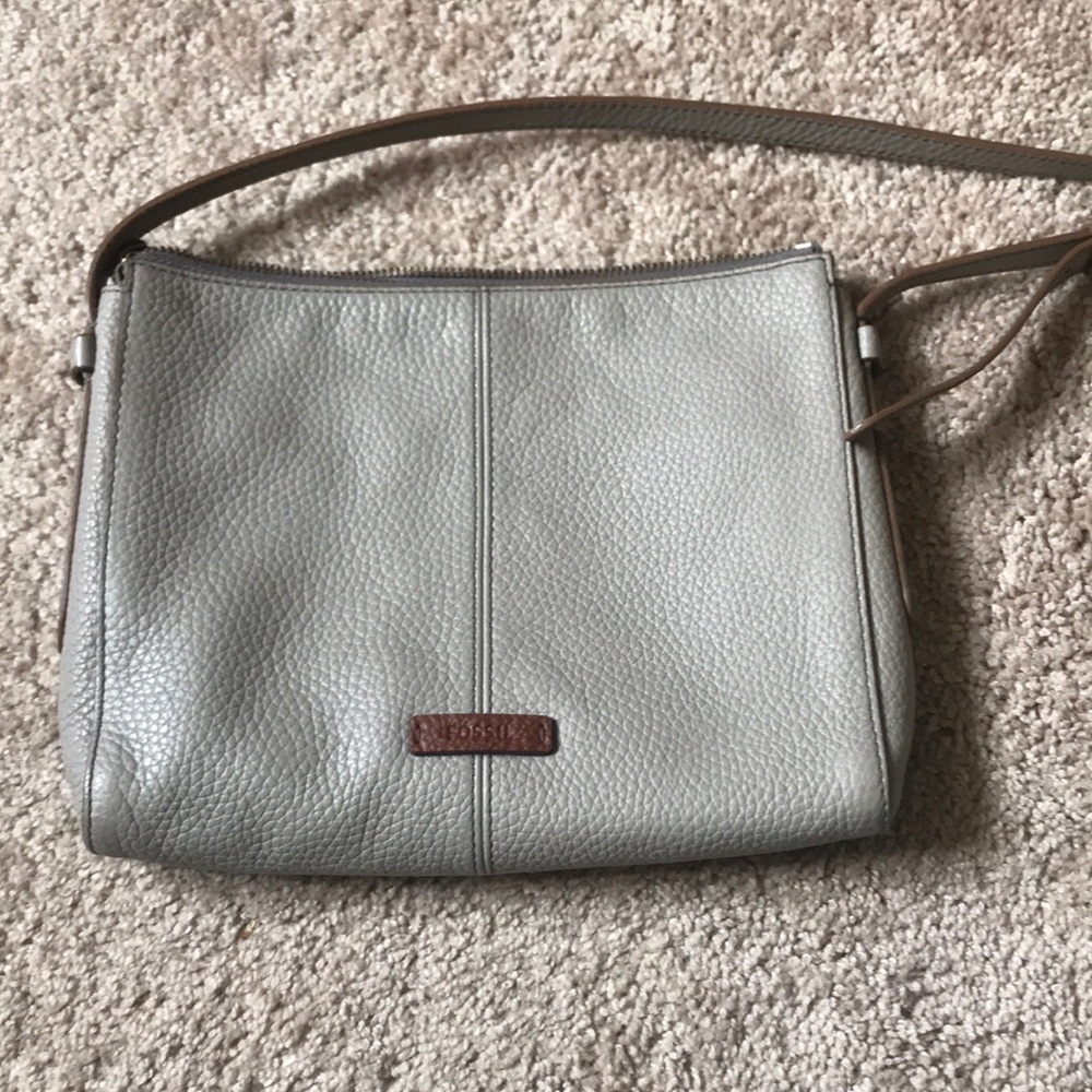 Fossil leather crossbody